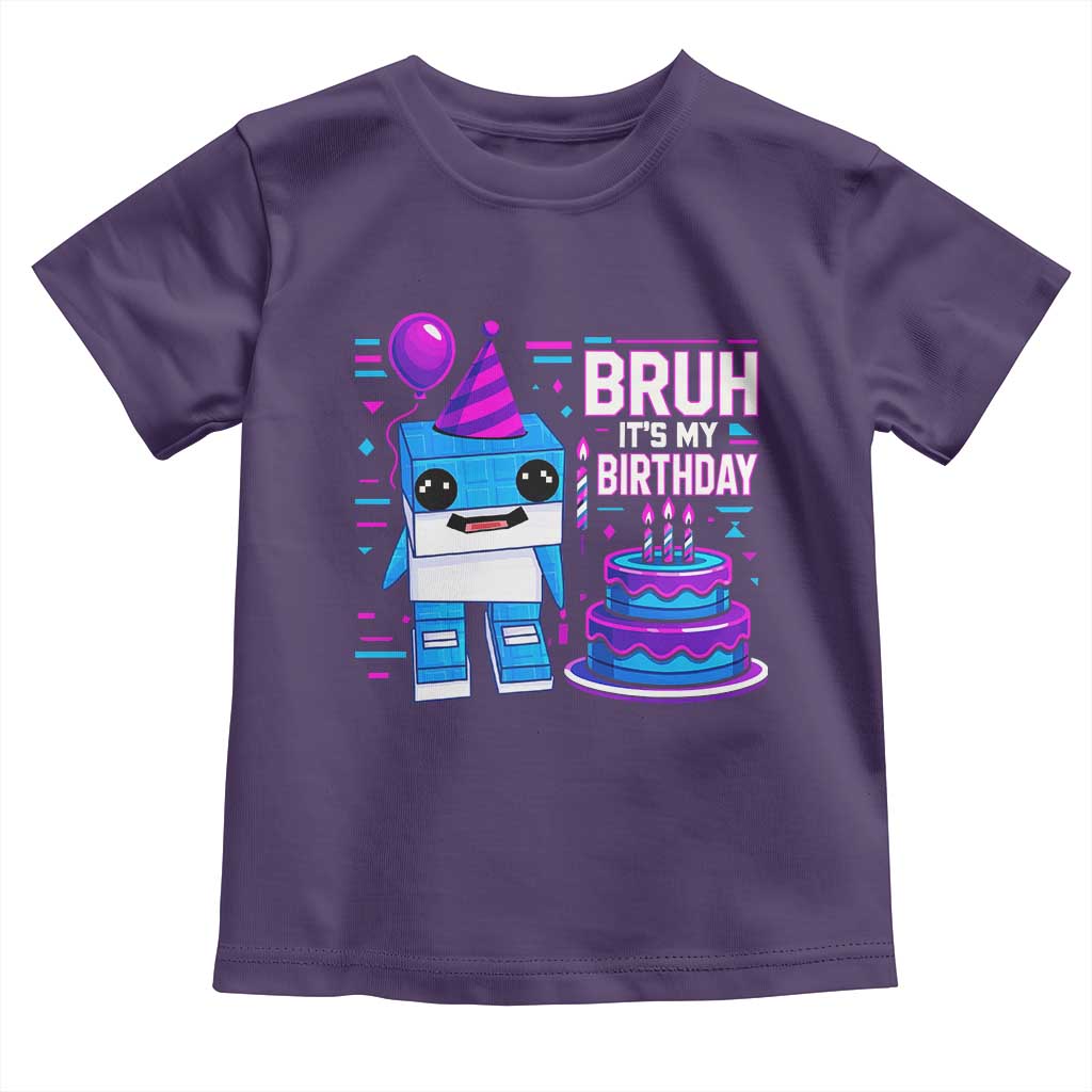 Bruh Its My Birthday Toddler T Shirt Italian Brainrot Meme Family Party Bday Los Tralaleritos - Wonder Print Shop