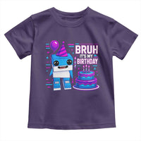 Bruh Its My Birthday Toddler T Shirt Italian Brainrot Meme Family Party Bday Los Tralaleritos - Wonder Print Shop