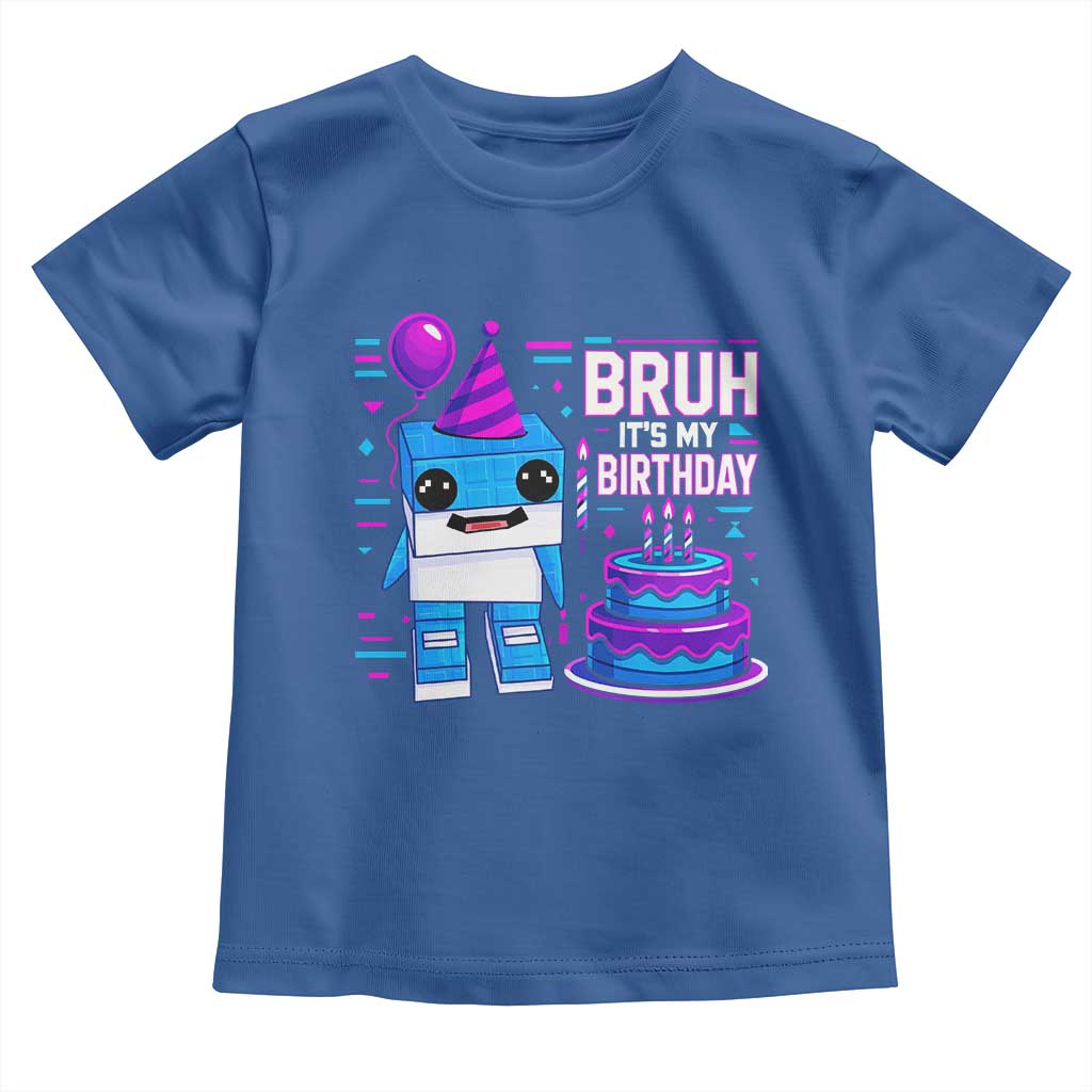 Bruh Its My Birthday Toddler T Shirt Italian Brainrot Meme Family Party Bday Los Tralaleritos - Wonder Print Shop