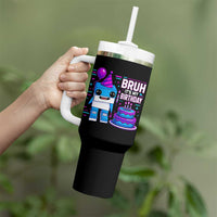 Bruh Its My Birthday Tumbler With Handle Italian Brainrot Meme Family Party Bday Los Tralaleritos - Wonder Print Shop