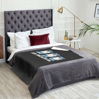 Italian Brainrot Meme Shark Throw Blanket Tralalero Tralala Los Tralaleritos Funny Animals