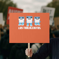 Italian Brainrot Meme Shark Protest Sign Tralalero Tralala Los Tralaleritos Funny Animals