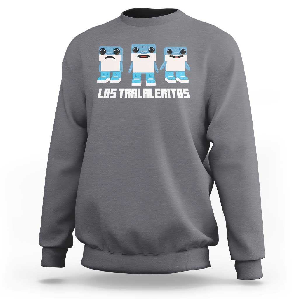 Italian Brainrot Meme Shark Sweatshirt Tralalero Tralala Los Tralaleritos Funny Animals
