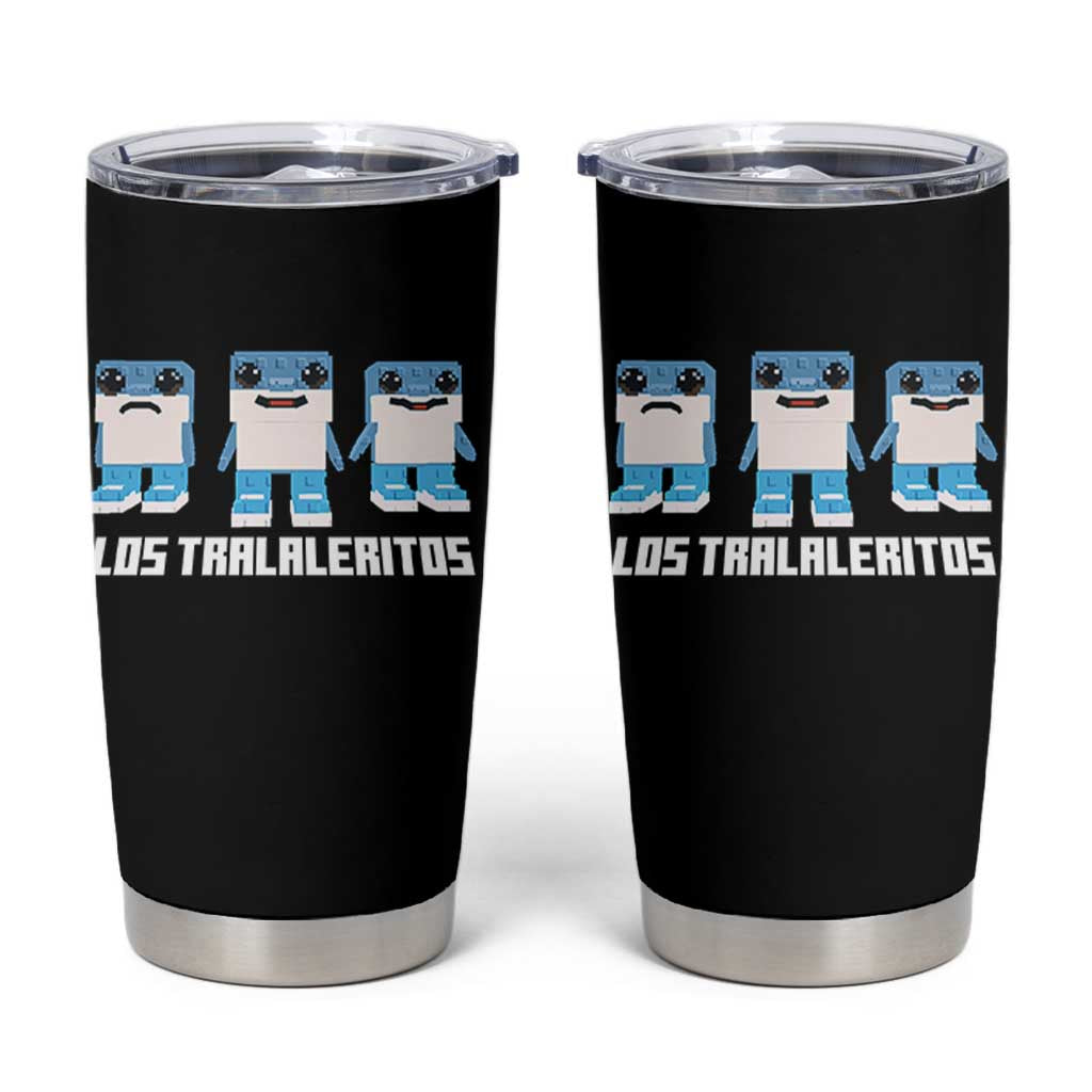 Italian Brainrot Meme Shark Tumbler Cup Tralalero Tralala Los Tralaleritos Funny Animals