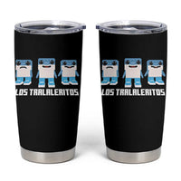 Italian Brainrot Meme Shark Tumbler Cup Tralalero Tralala Los Tralaleritos Funny Animals