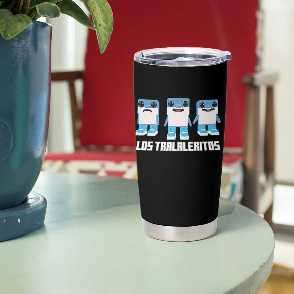 Italian Brainrot Meme Shark Tumbler Cup Tralalero Tralala Los Tralaleritos Funny Animals