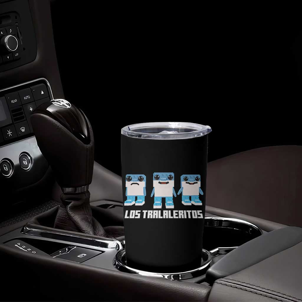 Italian Brainrot Meme Shark Tumbler Cup Tralalero Tralala Los Tralaleritos Funny Animals