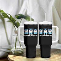 Italian Brainrot Meme Shark Tumbler With Handle Tralalero Tralala Los Tralaleritos Funny Animals