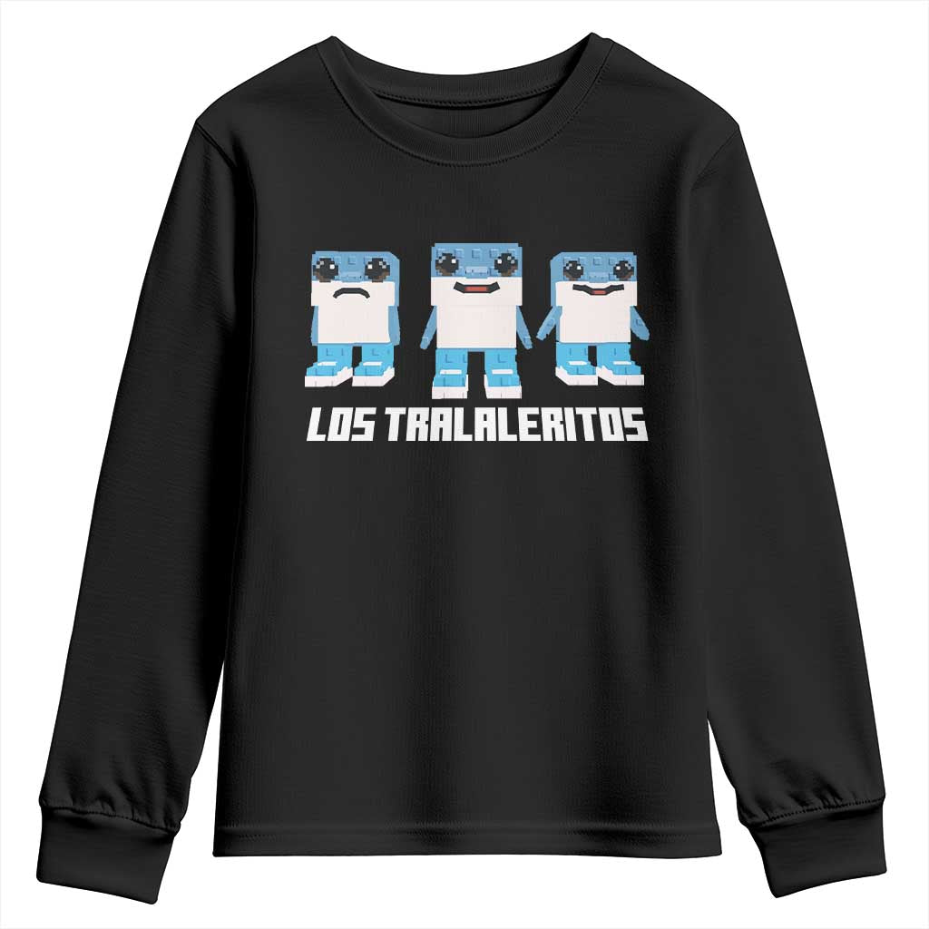 Italian Brainrot Meme Shark Youth Sweatshirt Tralalero Tralala Los Tralaleritos Funny Animals