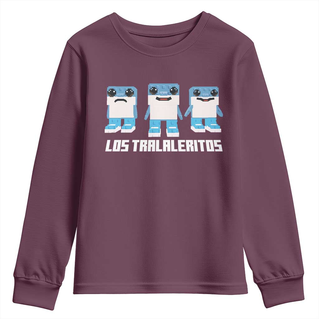 Italian Brainrot Meme Shark Youth Sweatshirt Tralalero Tralala Los Tralaleritos Funny Animals