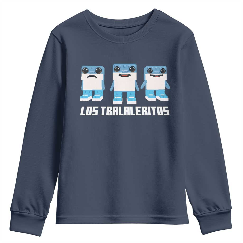 Italian Brainrot Meme Shark Youth Sweatshirt Tralalero Tralala Los Tralaleritos Funny Animals