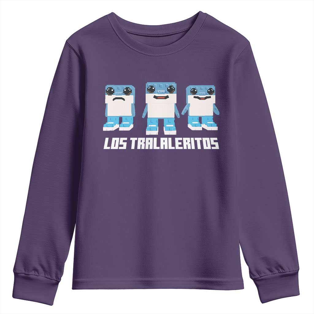Italian Brainrot Meme Shark Youth Sweatshirt Tralalero Tralala Los Tralaleritos Funny Animals