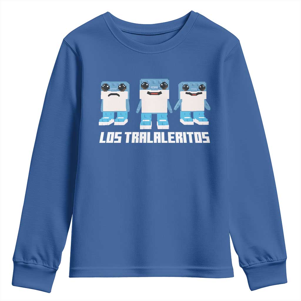 Italian Brainrot Meme Shark Youth Sweatshirt Tralalero Tralala Los Tralaleritos Funny Animals