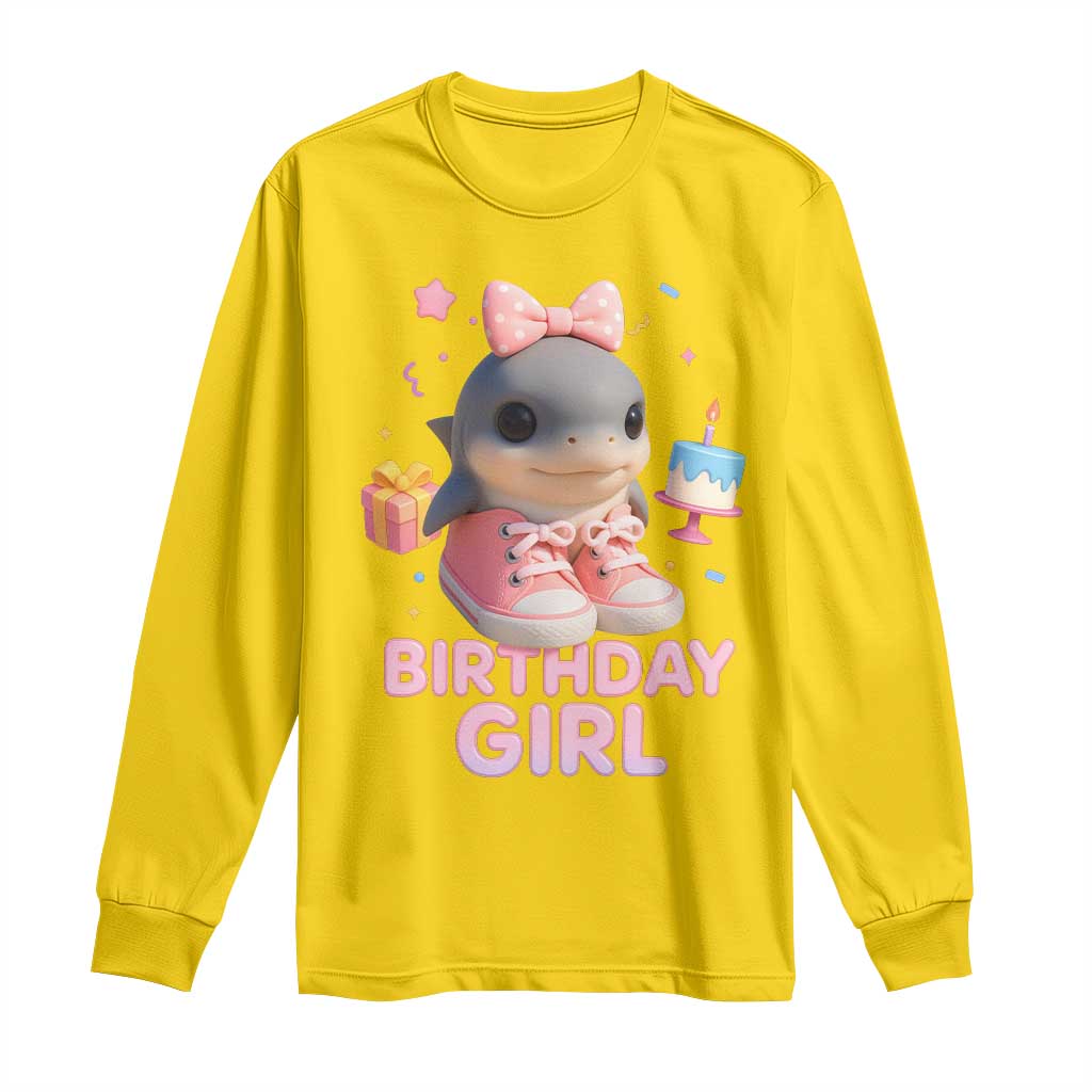 Birthday Girl Long Sleeve Shirt Italian Brainrot Meme Party Funny Las Tralaleritas - Wonder Print Shop