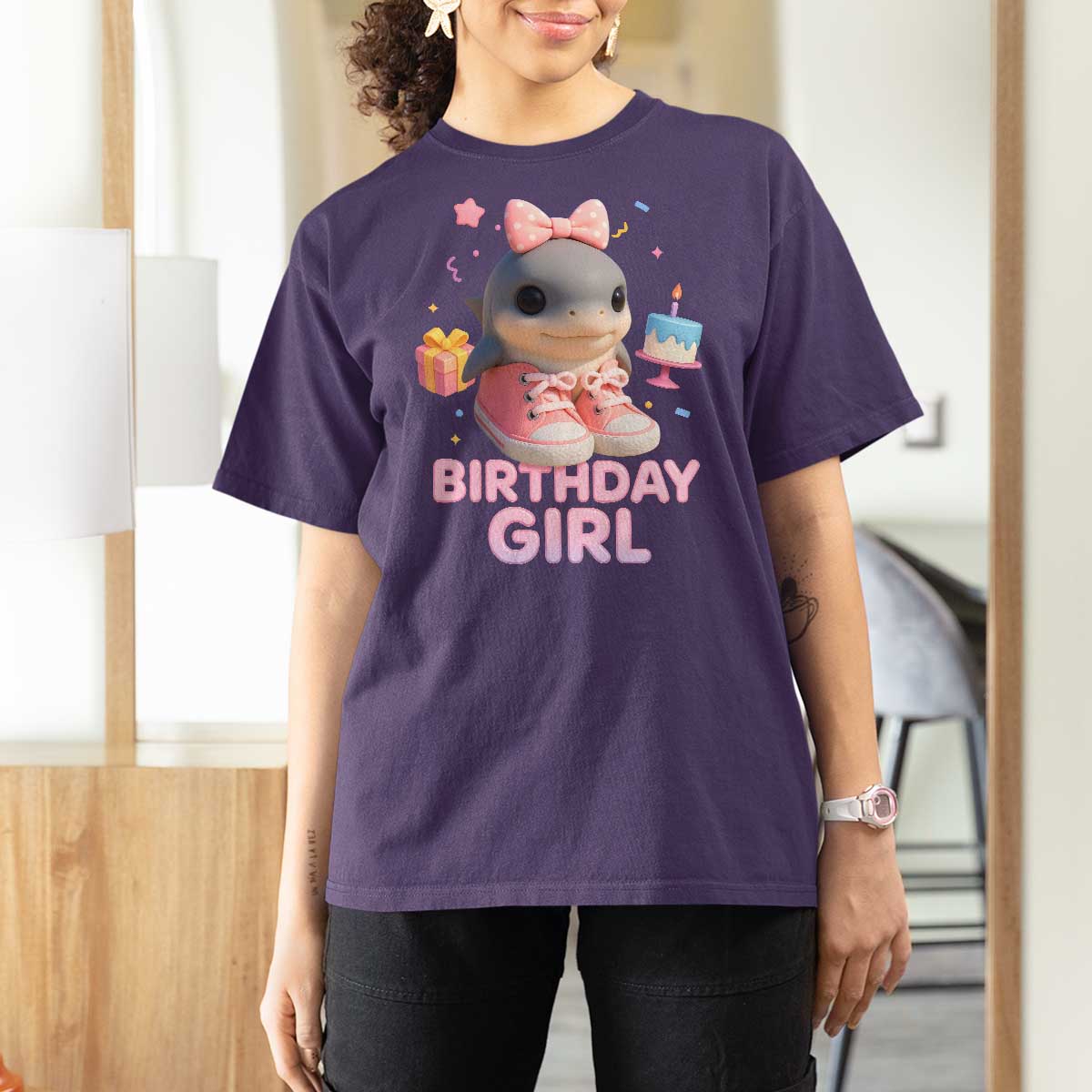 Birthday Girl T Shirt For Women Italian Brainrot Meme Party Funny Las Tralaleritas - Wonder Print Shop