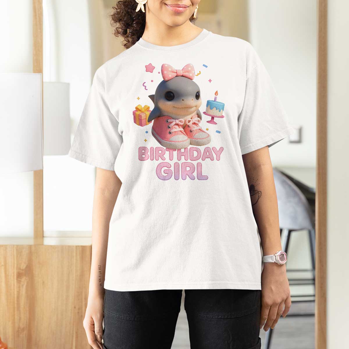 Birthday Girl T Shirt For Women Italian Brainrot Meme Party Funny Las Tralaleritas - Wonder Print Shop