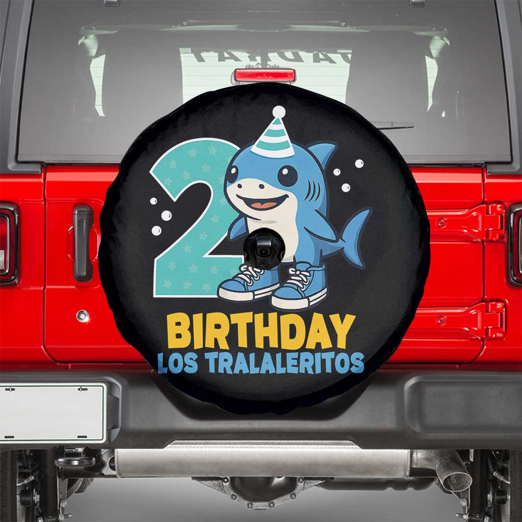 2 Years Old Birthday Brainrot Spare Tire Cover Funny Tralalero Tralala Los Tralaleritos Meme Shark