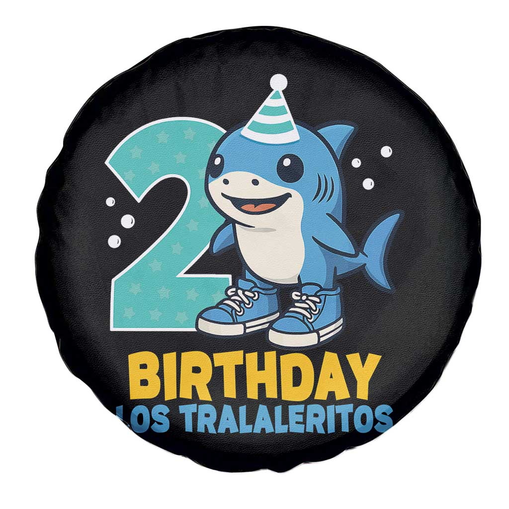 2 Years Old Birthday Brainrot Spare Tire Cover Funny Tralalero Tralala Los Tralaleritos Meme Shark
