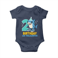 2 Years Old Birthday Brainrot Baby Onesie Funny Tralalero Tralala Los Tralaleritos Meme Shark