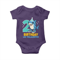 2 Years Old Birthday Brainrot Baby Onesie Funny Tralalero Tralala Los Tralaleritos Meme Shark