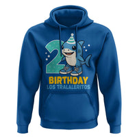 2 Years Old Birthday Brainrot Hoodie Funny Tralalero Tralala Los Tralaleritos Meme Shark