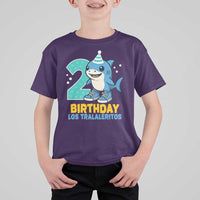 2 Years Old Birthday Brainrot T Shirt For Kid Funny Tralalero Tralala Los Tralaleritos Meme Shark