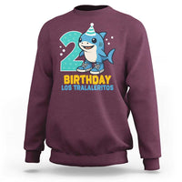 2 Years Old Birthday Brainrot Sweatshirt Funny Tralalero Tralala Los Tralaleritos Meme Shark