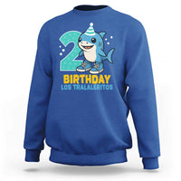 2 Years Old Birthday Brainrot Sweatshirt Funny Tralalero Tralala Los Tralaleritos Meme Shark