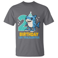 2 Years Old Birthday Brainrot T Shirt Funny Tralalero Tralala Los Tralaleritos Meme Shark