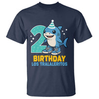 2 Years Old Birthday Brainrot T Shirt Funny Tralalero Tralala Los Tralaleritos Meme Shark