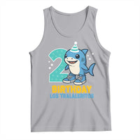 2 Years Old Birthday Brainrot Tank Top Funny Tralalero Tralala Los Tralaleritos Meme Shark