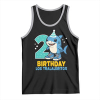 2 Years Old Birthday Brainrot Tank Top Funny Tralalero Tralala Los Tralaleritos Meme Shark