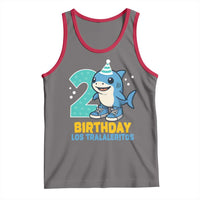 2 Years Old Birthday Brainrot Tank Top Funny Tralalero Tralala Los Tralaleritos Meme Shark
