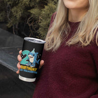 2 Years Old Birthday Brainrot Tumbler Cup Funny Tralalero Tralala Los Tralaleritos Meme Shark