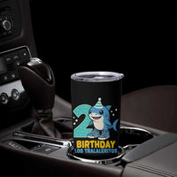 2 Years Old Birthday Brainrot Tumbler Cup Funny Tralalero Tralala Los Tralaleritos Meme Shark