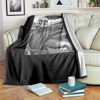 Funny Italian Brainrot Meme Throw Blanket Funny Tung Tung Tung Sahur Tralalero Tralala Selfie