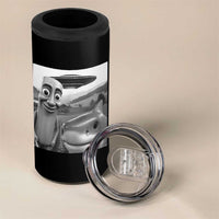 Funny Italian Brainrot Meme 4 in 1 Can Cooler Tumbler Funny Tung Tung Tung Sahur Tralalero Tralala Selfie