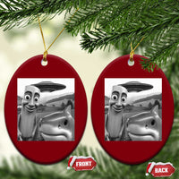 Funny Italian Brainrot Meme Ceramic Ornament Funny Tung Tung Tung Sahur Tralalero Tralala Selfie