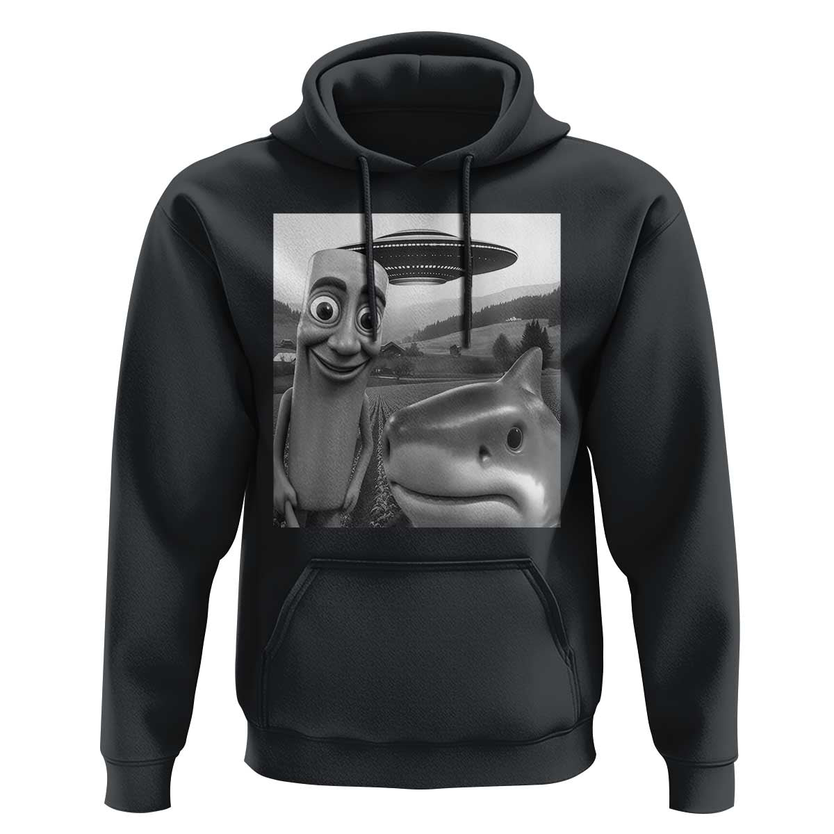 Funny Italian Brainrot Meme Hoodie Funny Tung Tung Tung Sahur Tralalero Tralala Selfie
