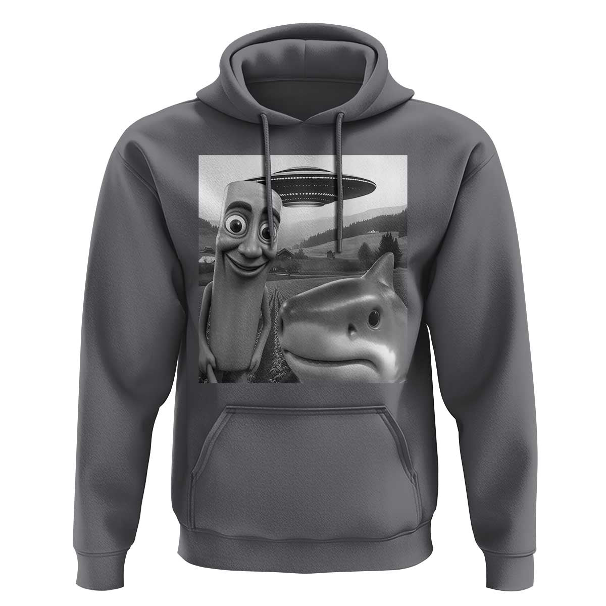 Funny Italian Brainrot Meme Hoodie Funny Tung Tung Tung Sahur Tralalero Tralala Selfie