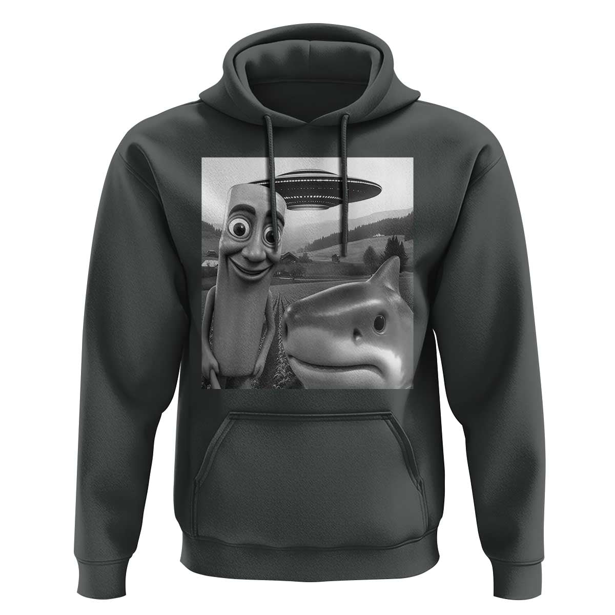 Funny Italian Brainrot Meme Hoodie Funny Tung Tung Tung Sahur Tralalero Tralala Selfie