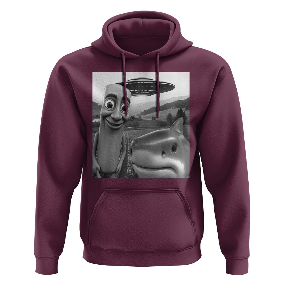 Funny Italian Brainrot Meme Hoodie Funny Tung Tung Tung Sahur Tralalero Tralala Selfie