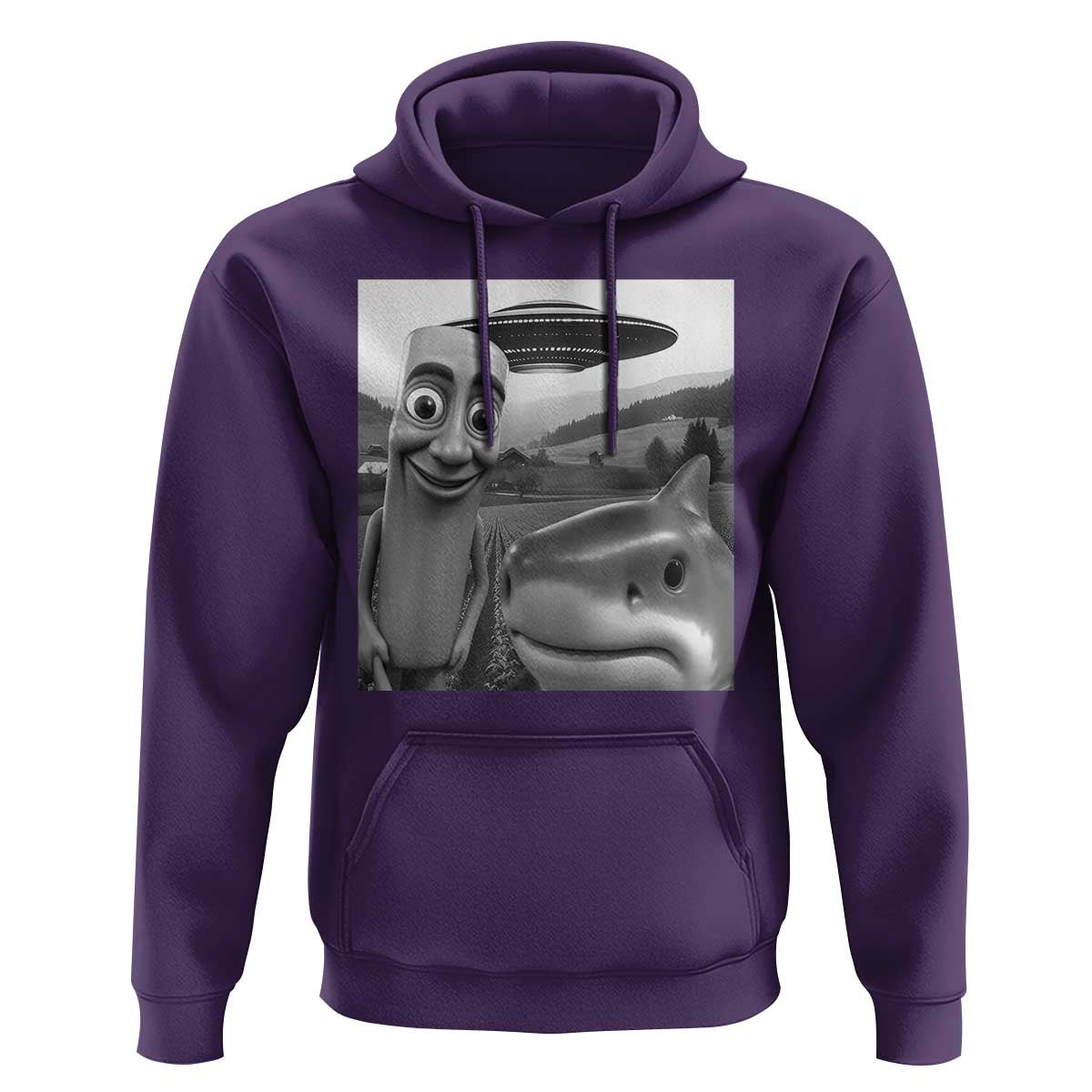 Funny Italian Brainrot Meme Hoodie Funny Tung Tung Tung Sahur Tralalero Tralala Selfie