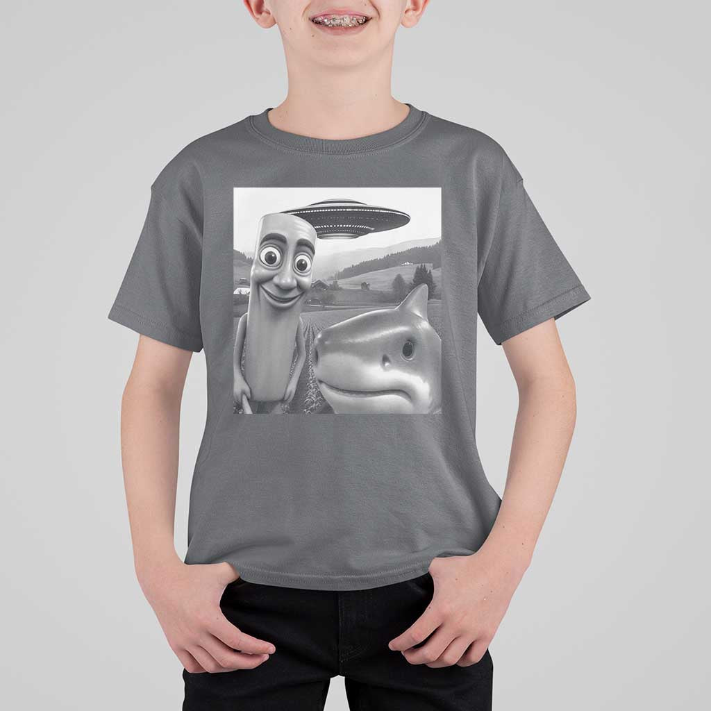 Funny Italian Brainrot Meme T Shirt For Kid Funny Tung Tung Tung Sahur Tralalero Tralala Selfie