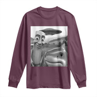 Funny Italian Brainrot Meme Long Sleeve Shirt Funny Tung Tung Tung Sahur Tralalero Tralala Selfie