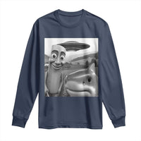 Funny Italian Brainrot Meme Long Sleeve Shirt Funny Tung Tung Tung Sahur Tralalero Tralala Selfie