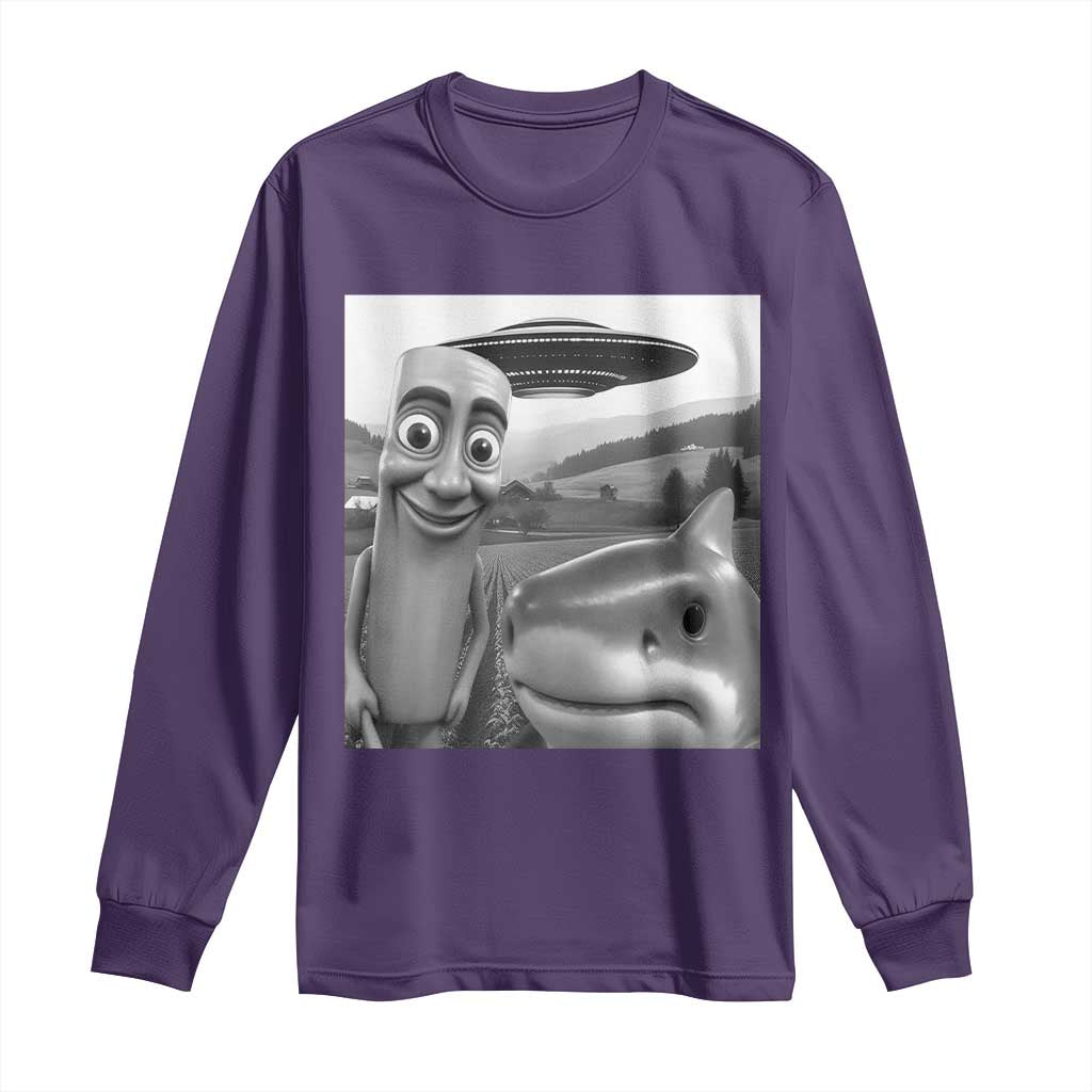Funny Italian Brainrot Meme Long Sleeve Shirt Funny Tung Tung Tung Sahur Tralalero Tralala Selfie