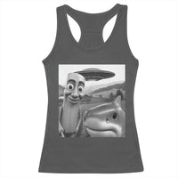 Funny Italian Brainrot Meme Racerback Tank Top Funny Tung Tung Tung Sahur Tralalero Tralala Selfie