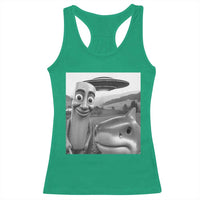 Funny Italian Brainrot Meme Racerback Tank Top Funny Tung Tung Tung Sahur Tralalero Tralala Selfie