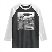 Funny Italian Brainrot Meme Raglan Shirt Funny Tung Tung Tung Sahur Tralalero Tralala Selfie